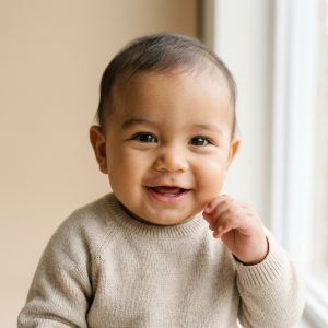 Smiling older baby